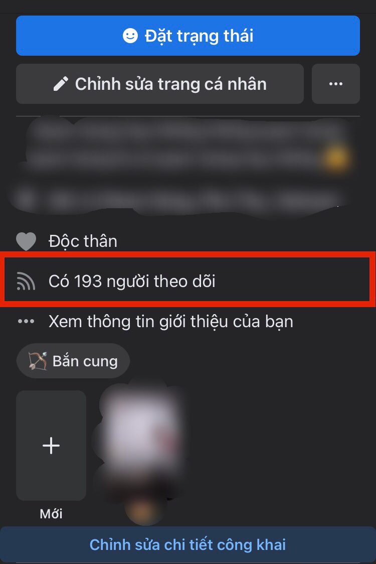 cách bật theo dõi trên facebook bằng điện thoại