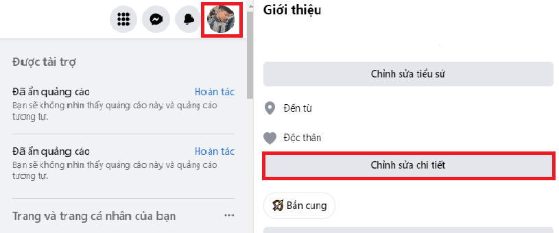 cách bật hiển thị theo dõi trên facebook bằng máy tính