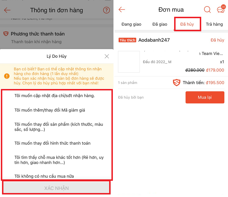 3 Cách hủy đơn hàng trên shopee