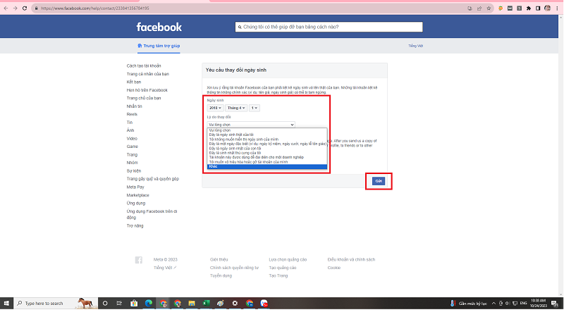 Hướng Dẫn Thay Đổi Ngày Sinh Trên Facebook Cá Nhân