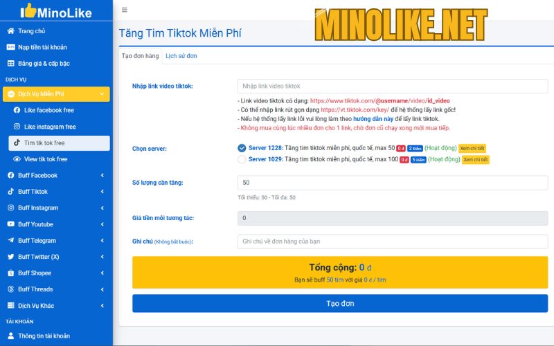 tang tim tiktok mien phi minolike